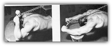 Larry Scott The Legend Training His Massive Triceps Using The Kneeling Cable Pulls